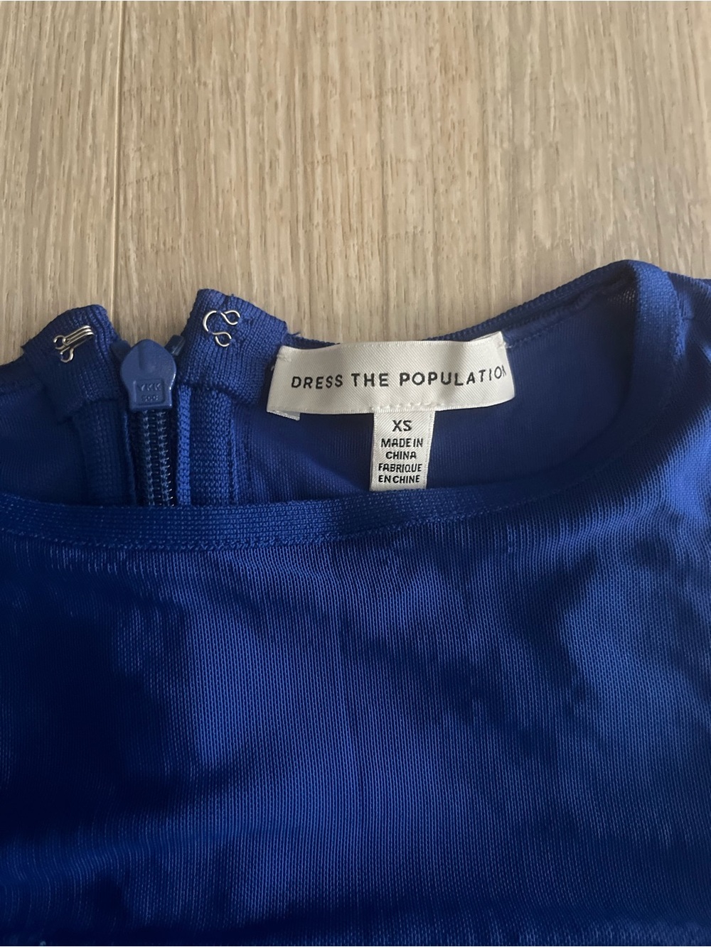 NWOT Dress the Population Women’s Ximena Dress Electric Blue - Size XS - Picture 5 of 9